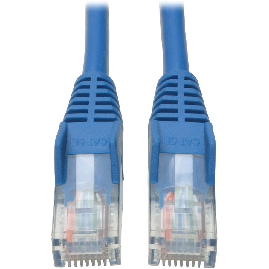 Eaton Tripp Lite Series Cat5e 350 MHz Snagless Molded (UTP) Ethernet Cable (RJ45 M/M), PoE - Blue, 15 ft. (4.57 m)