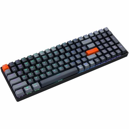 Adesso EasyTouch 1200 Keyboard - Wired/Wireless Connectivity - USB Interface - RGB LED - English (US)