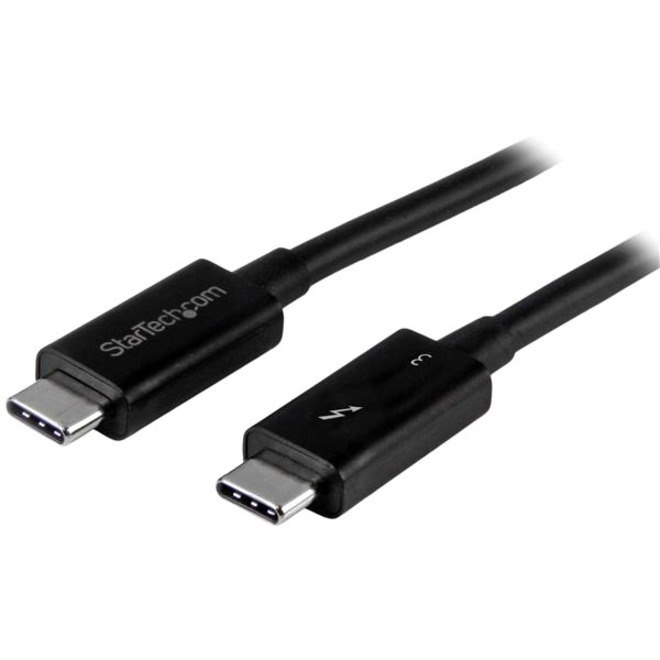 StarTech.com 50cm (1.6ft) Thunderbolt 3 Cable, 40Gbps, 100W PD, 4K/5K Video, Thunderbolt-Certified, Compatible w/ TB4/USB 3.2/DisplayPort