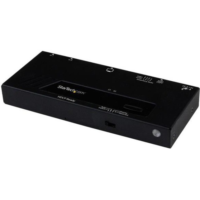 STARTECH 2 PORT HDMI SWITCH, AUTO/ PRIORITY SWITCHING, 1080p, 2YR