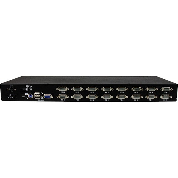 StarTech.com 16 Port 1U Rackmount USB PS/2 KVM Switch with OSD