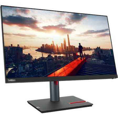 Lenovo ThinkVision P24h-30 24" Class WQHD LED Monitor - 16:9 - Raven Black