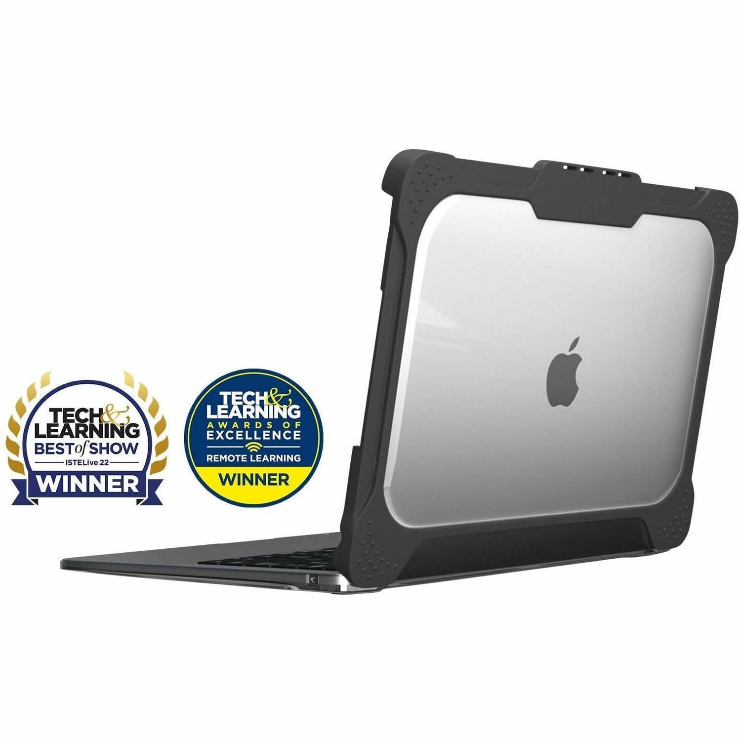 MAXCases Extreme Shell-L Rugged Case for Apple MacBook Air - Black/Clear