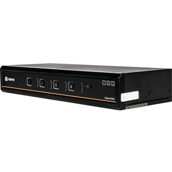 Vertiv Avocent Cybex SC900 Secure Desktop KVM Switch, Dual Head Monitor, 4 Port, Common Access Card, NIAP Version 4.0, TAA Compliant (SC945DPHC-400)