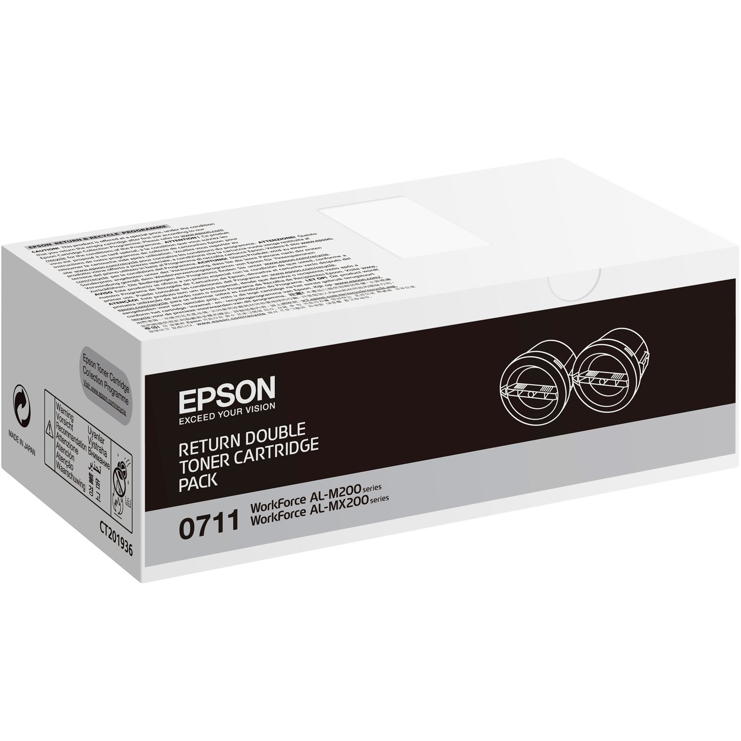 Epson Original High Yield Laser Toner Cartridge - Dual Pack - Black - 2 / Pack