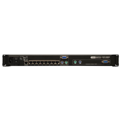 Eaton Tripp Lite Series NetCommander 8-Port Cat5 1U Rack-Mount Console KVM Switch with 19-in. LCD, TAA