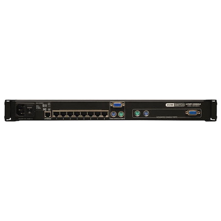 Eaton Tripp Lite Series NetCommander 8-Port Cat5 1U Rack-Mount Console KVM Switch with 19-in. LCD, TAA