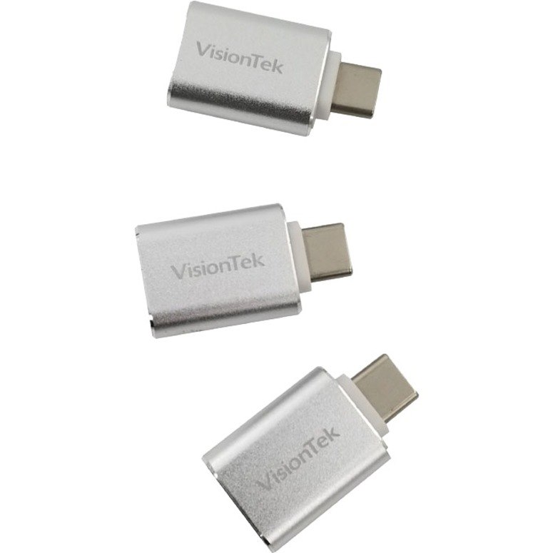 VisionTek USB-C to USB-A (M/F) 3 Pack Adapters