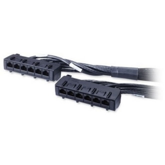 APC Data Distribution Cable, CAT6 UTP CMR 6XRJ-45 Black, 23FT (7.0M)