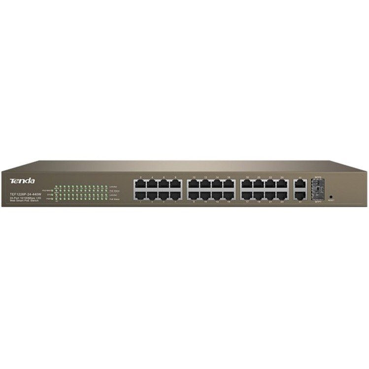 Tenda Web Smart TEF1226P-24-440W 24 Ports Ethernet Switch