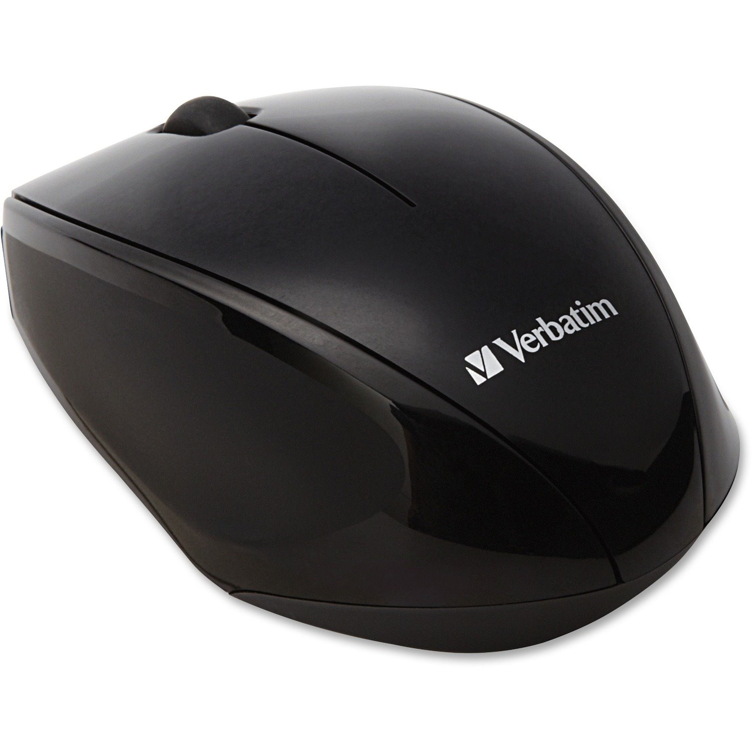 Verbatim Mouse - Radio Frequency - USB 2.0 - Blue Optical - 3 Button(s) - Black - 1 Each