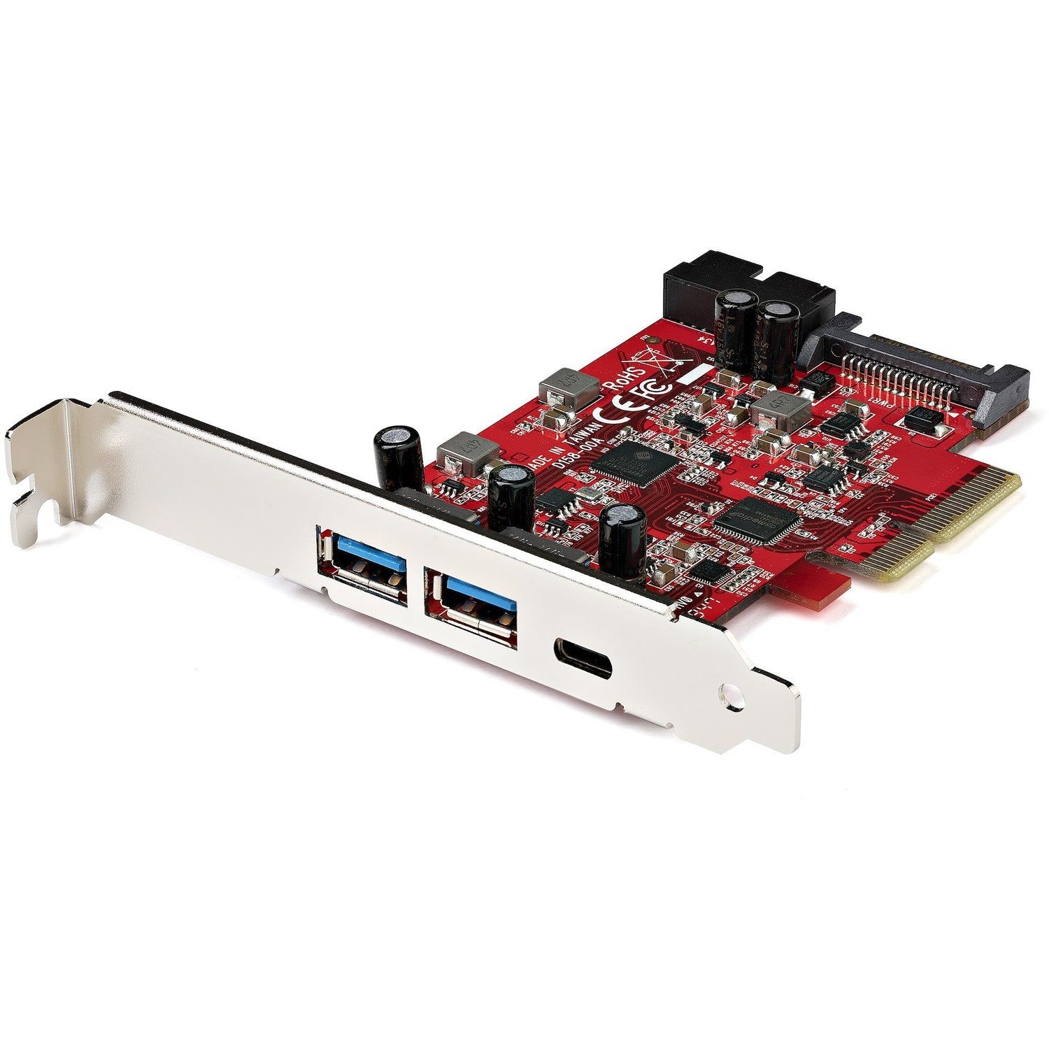 StarTech.com 5-Port USB PCIe Card, 10Gbps USB 3.2 Gen 2 PCIe Card, 1 USB-C/2 USB-A, Internal Header (2x 5Gbps USB), USB C PCI Express Card