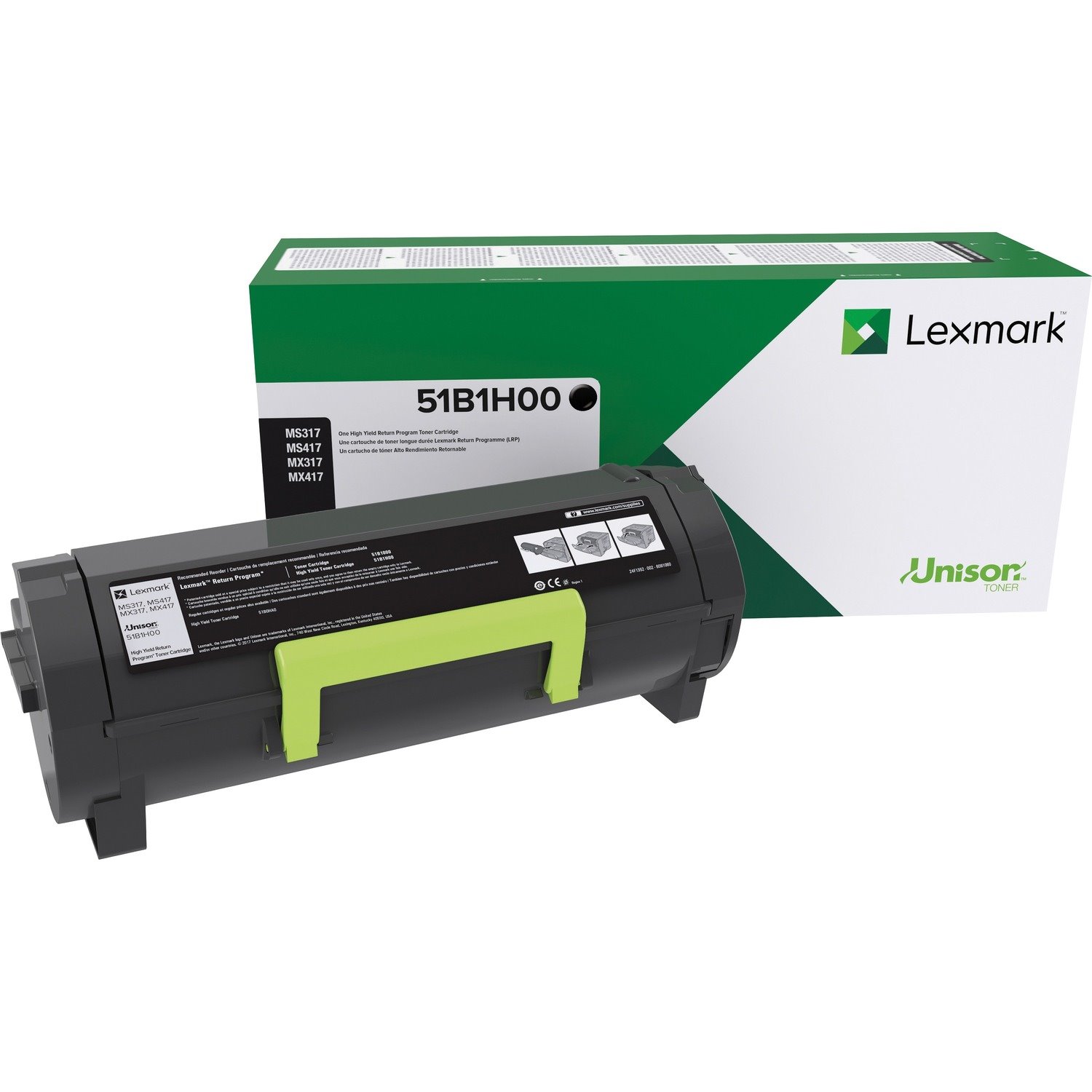 Lexmark Compatible Black HY 51B1H00 Toner 8.5K pgs for MX417