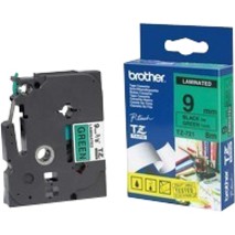 Brother TTZE-721 - 9MM BLACK ON GREEN TZE TAPE