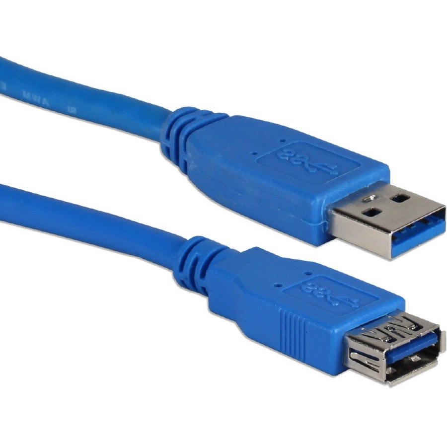 QVS 10ft USB 3.0/3.1 5Gbps Type A Male to Female Extension Cable