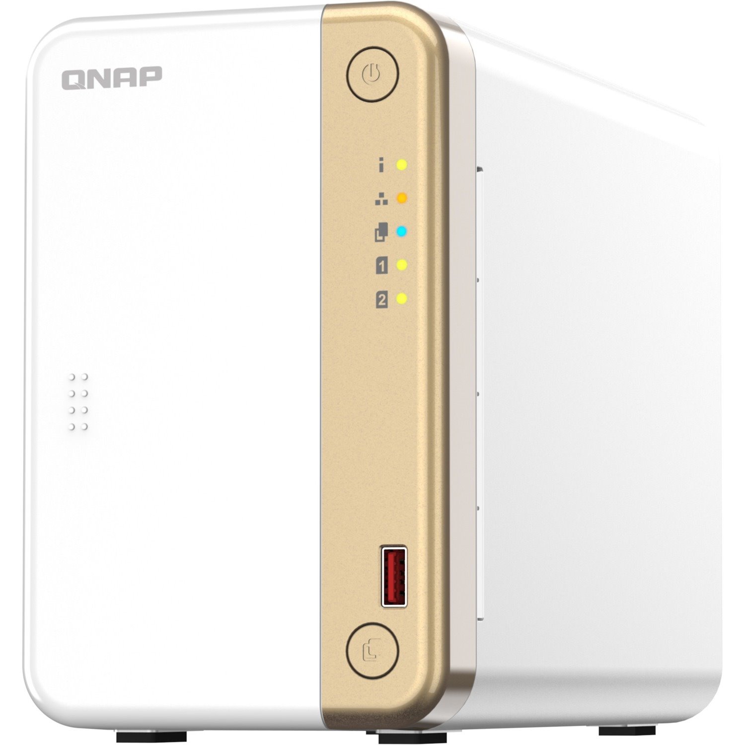 QNAP Turbo NAS TS-262-4G 2 x Total Bays SAN/NAS Storage System - 4 GB Flash Memory Capacity - Intel Celeron N4505 Dual-core (2 Core) 2 GHz - 4 GB RAM - DDR4 SDRAM Tower