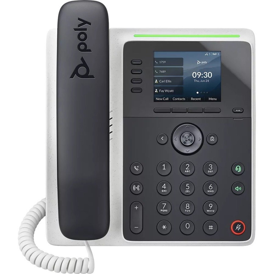 Poly Edge E220 IP Phone - Corded - Corded - Bluetooth, NFC - Desktop, Wall Mountable