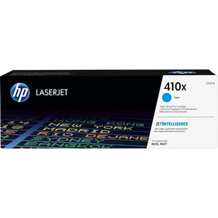 HP 410X Original High Yield Laser Toner Cartridge - Single Pack - Cyan - 1 Each