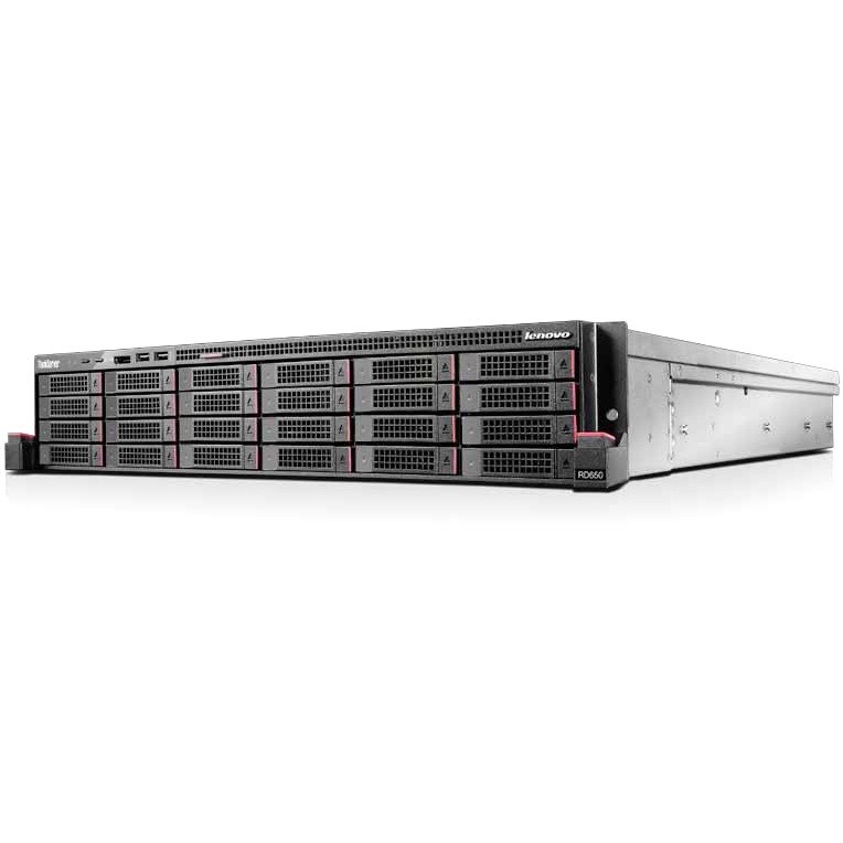 Lenovo ThinkServer RD650 70D4000DUX 2U Rack Server - 1 Xeon E5-2640 v3 2.60 GHz - 8 GB RAM - 12Gb/s SAS Controller