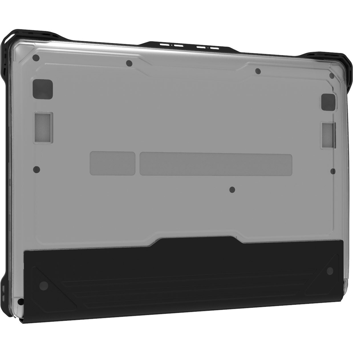 MAXCases Extreme Shell-L Rugged Case for Asus Chromebook - Textured - Clear, Black