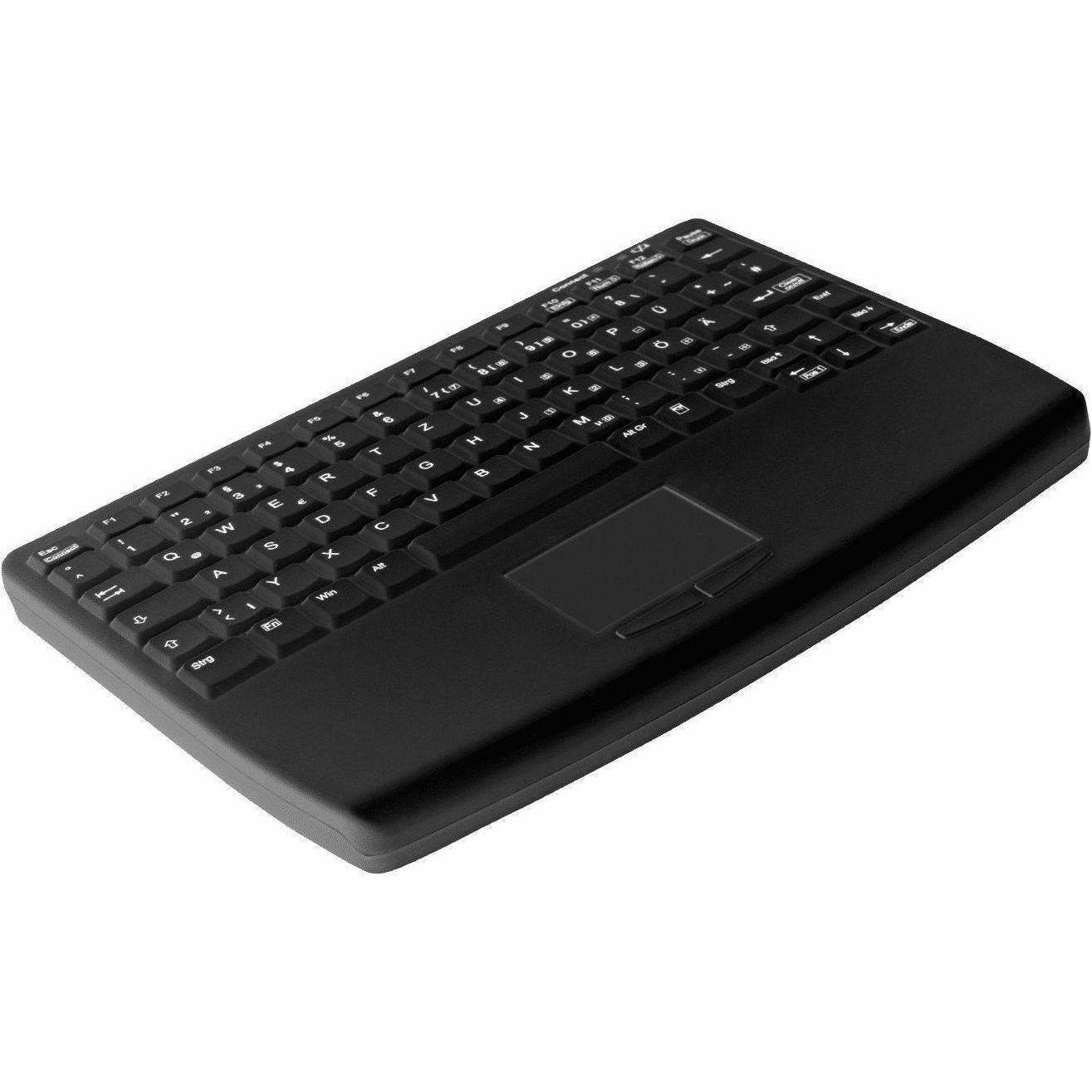 Active Key Keyboard - Wireless Connectivity - USB 2.0 Interface - TouchPad - French - Black