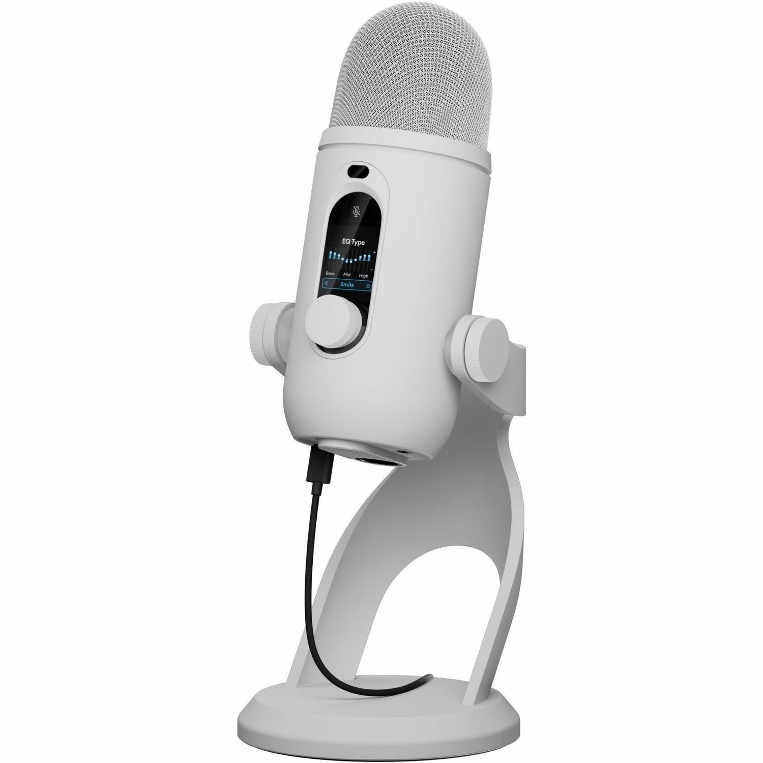 Logitech G Blue Yeti 2 USB Mic for Gaming, Voice Proximity Sensor, AI-Powered De-Noiser, White