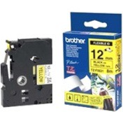 Brother TZE-FX631 12MM BLACK ON YELLOW FLEXIBLE TZE TAPE