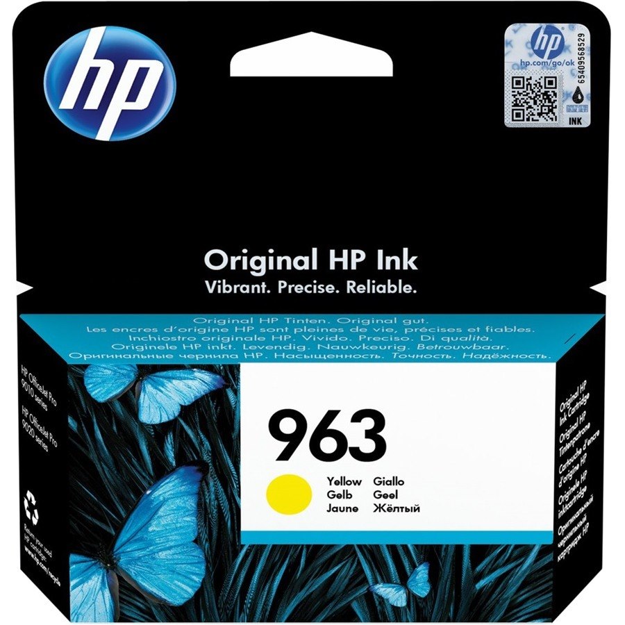 HP 963 Original Standard Yield Inkjet Ink Cartridge - Yellow - 1 Pack