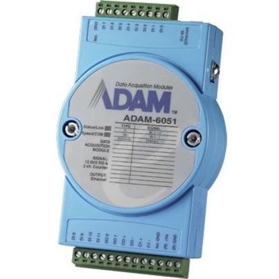 Advantech 14-ch Isolated Digital I/O Modbus TCP Module with 2-ch Counter