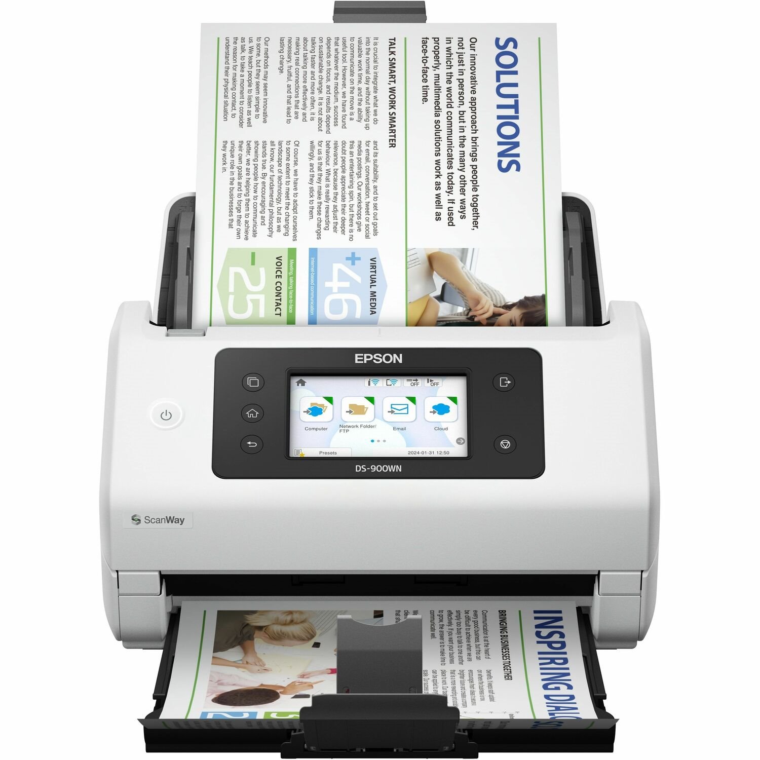 Epson WorkForce B11B276201 Cordless Sheetfed Scanner - 600 x 600 dpi Optical