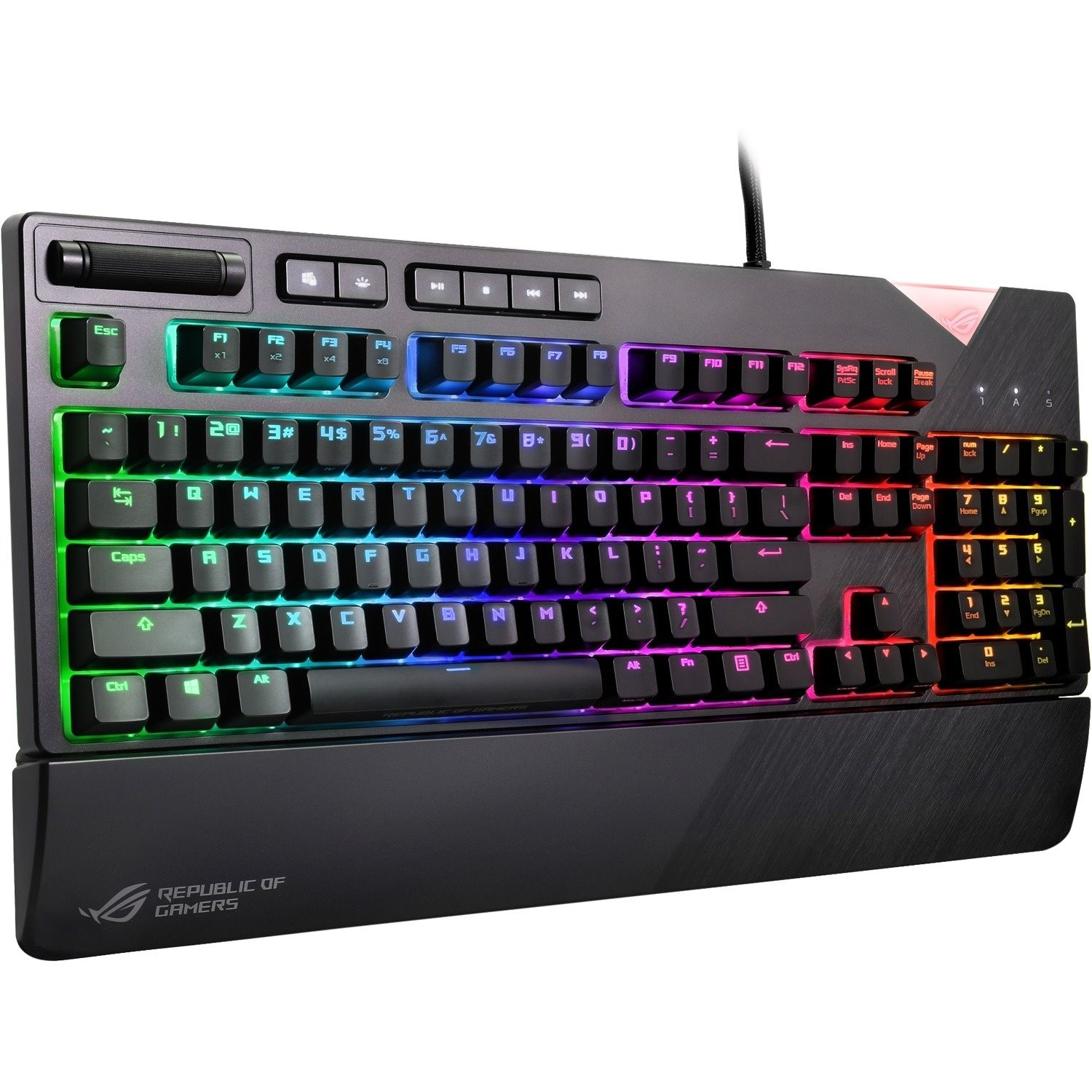 Asus ROG Strix Flare Gaming Keyboard - Cable Connectivity - RGB LED