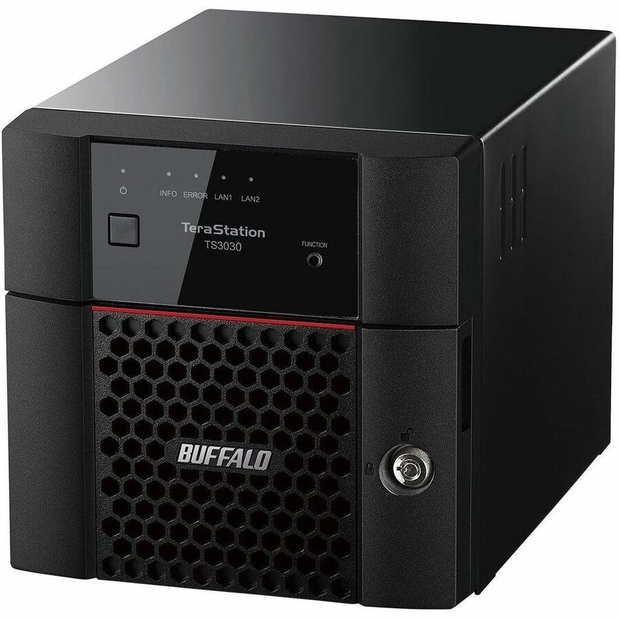 BUFFALO TeraStation 3230DN 2-Bay Desktop NAS 4TB (2x2TB) HDD Included 2.5GBE iSCSI TAA Compliant