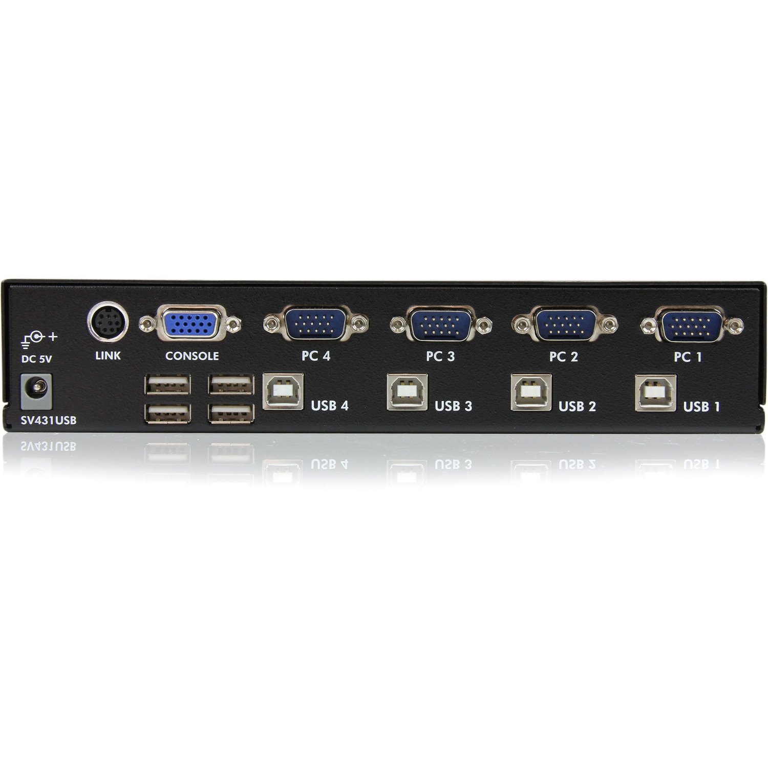 StarTech.com StarView SV431USB - KVM switch - USB - 4 ports - 1 local user - USB - 1U