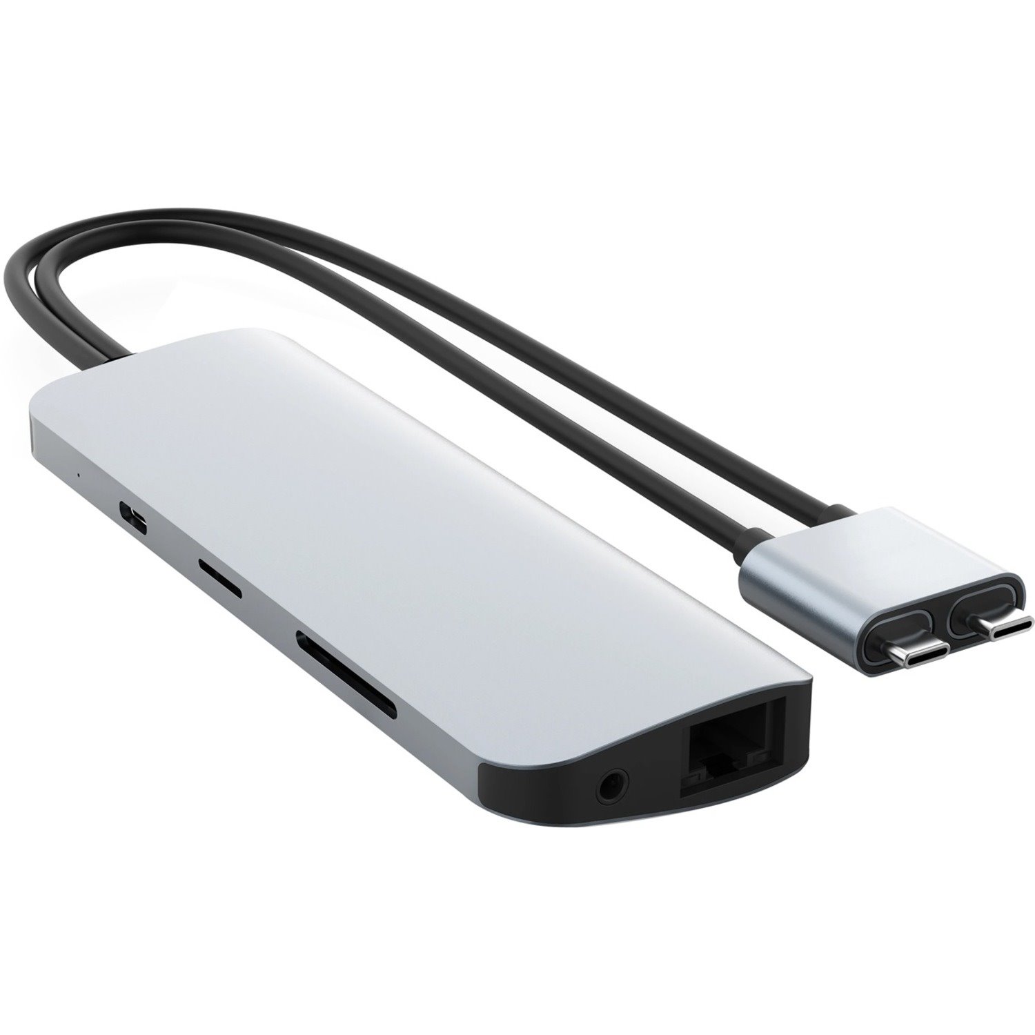 Hyper Viper HD392-SILVER USB Type C Docking Station for Notebook, Desktop PC - Memory Card Reader - SD - 60 W - Silver