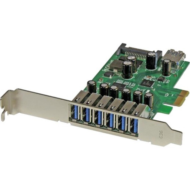 STARTECH.COM 7 PORT PCIe USB 3.0 CARD, SATA POWER REQUIRED, UASP, 2YR