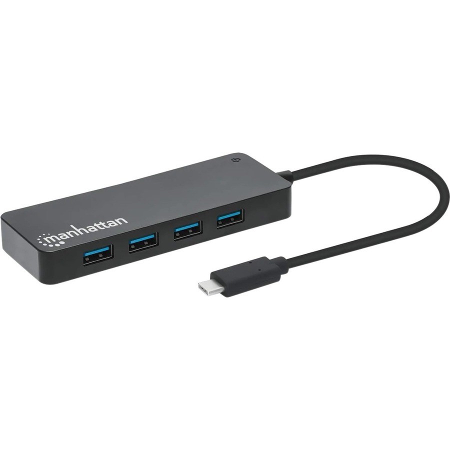 Manhattan Usb-C Dock/Hub 7-Port- 7X Usb-A Usb 3.0 Bus Power Black