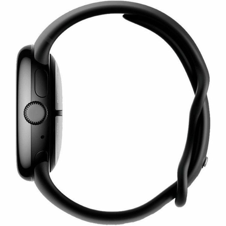 Google Pixel Watch Smart Watch - 12.30 mm Case Height - Matte Black Case Color - Obsidian Band Color - Aluminium Body Material - Aluminium Case Material - Fluoroelastomer Band Material - Wireless LAN - 4G - LTE, UMTS