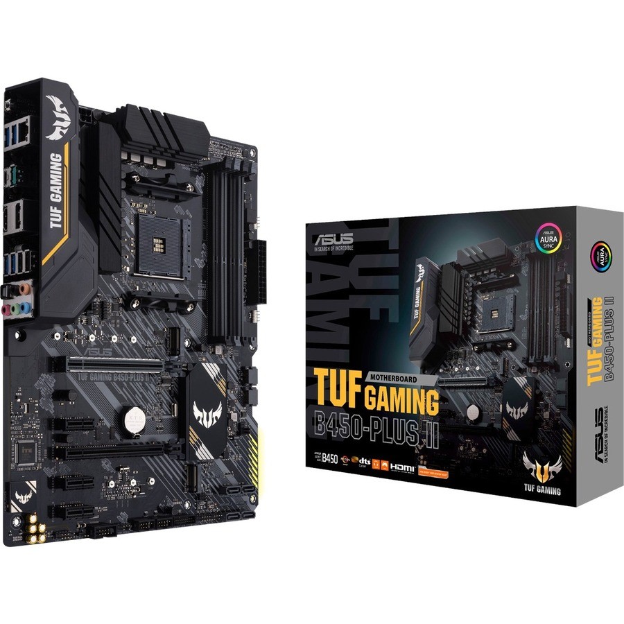 TUF GAMING B450-PLUS II Desktop Motherboard - AMD B450 Chipset - Socket AM4 - ATX