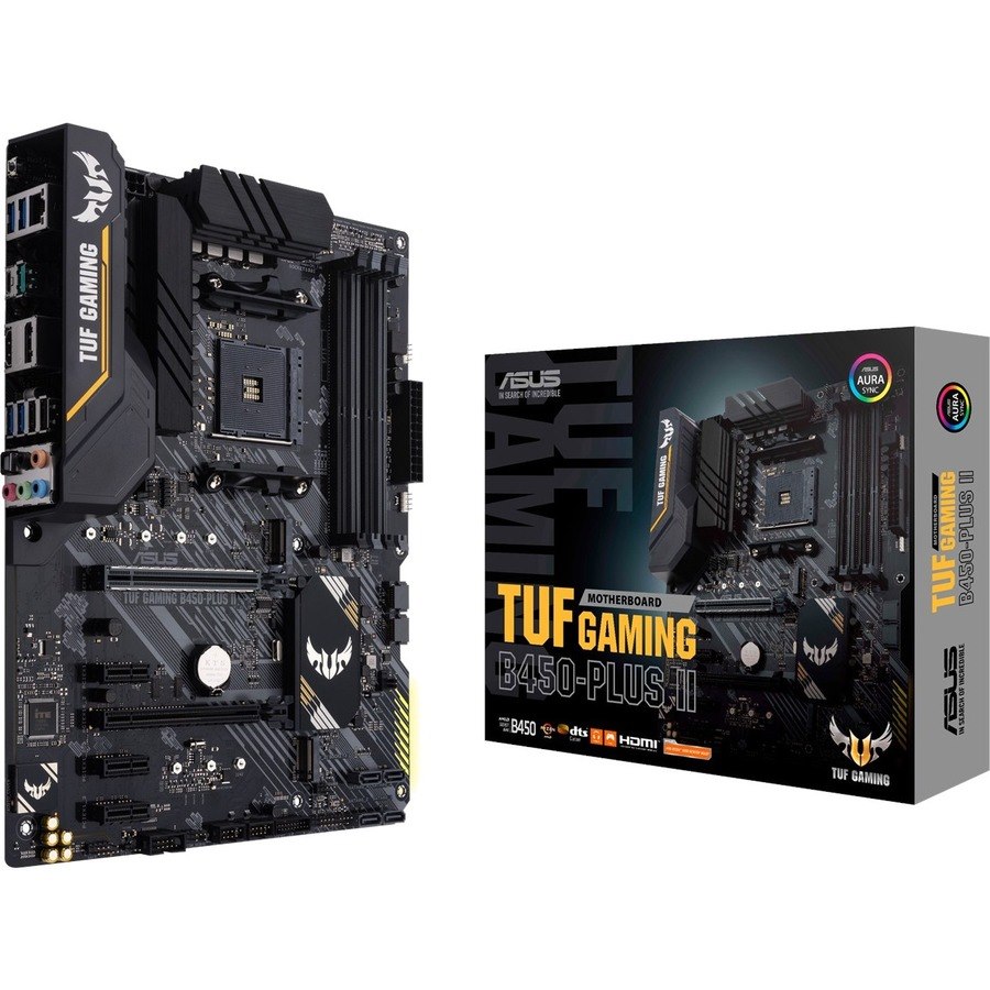 TUF GAMING B450-PLUS II Desktop Motherboard - AMD B450 Chipset - Socket AM4 - ATX