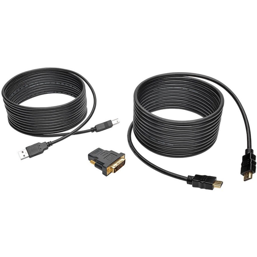 Tripp Lite by Eaton HDMI/DVI/USB KVM Cable Kit, 15 ft. (4.57 m)