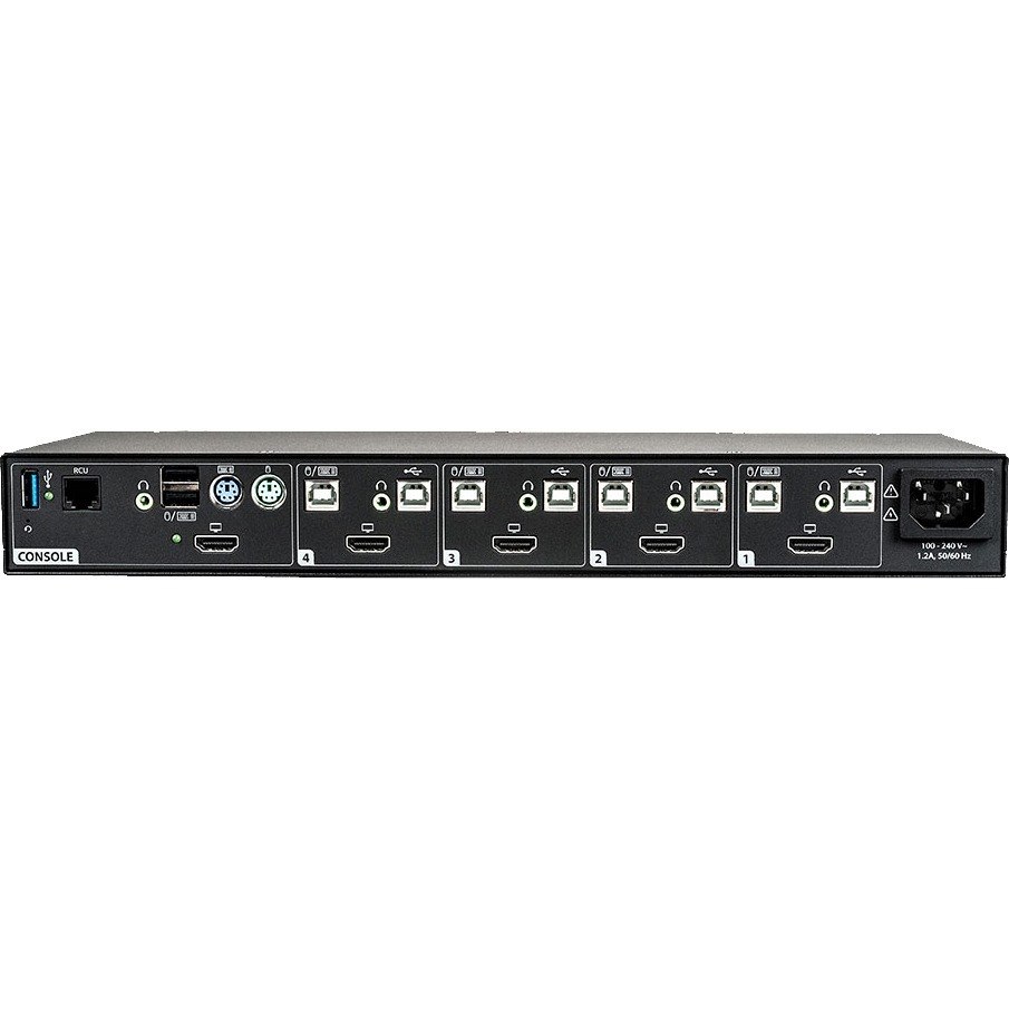 Vertiv Cybex SC845H Secure KVM | Single Head | 4 Port| HDMI | NIAP| 4K UHD| DPP