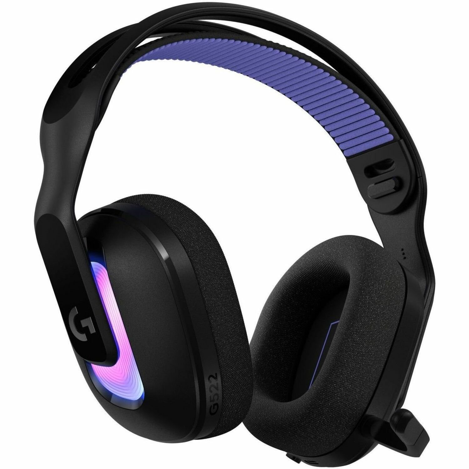 Logitech G522 LIGHTSPEED Wireless Gaming Headset, LIGHTSYNC RGB, Full Bandwidth Mic, Advanced Synchronized Audio, Tri-Connectivity with LIGHTSPEED, Bluetooth, Black