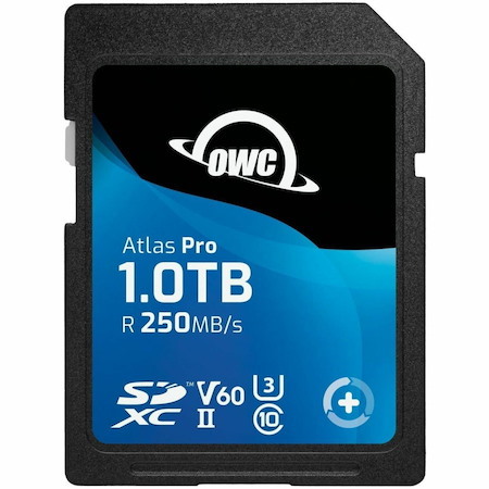 OWC Atlas Pro 1 TB Class 10/UHS-II (U3) V60 SDXC - 1 - TAA Compliant