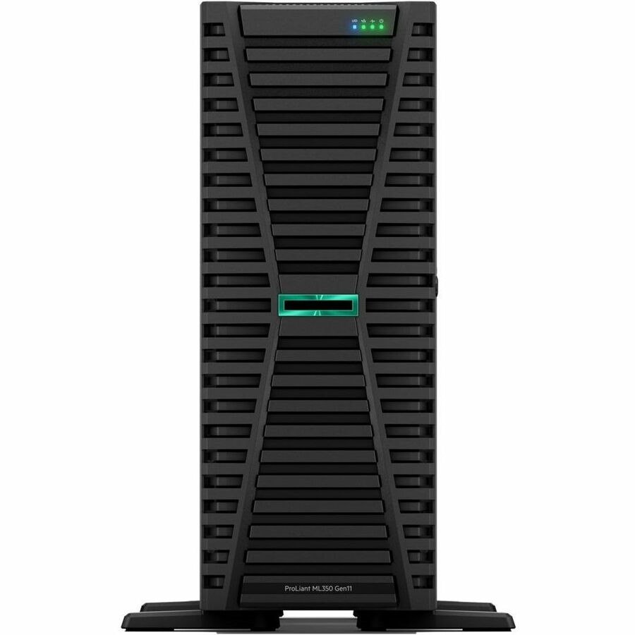 HPE SMART CHOICE ProLiant ML350 G11 4U Tower Server - 1 x Intel Xeon Silver 4514Y 2 GHz - 64 GB RAM - 960 GB SSD - (2 x 480GB) SSD Configuration - Serial Attached SCSI (SAS), Serial ATA Controller