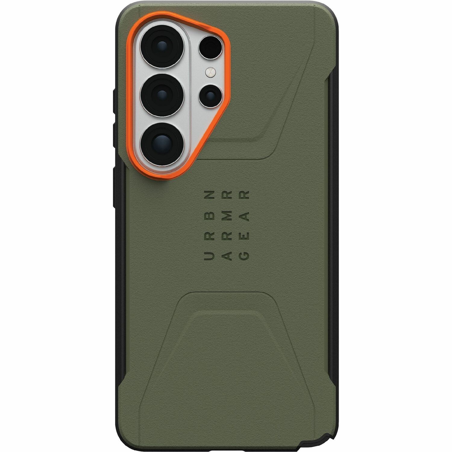Urban Armor Gear Civilian Rugged Case w/Magnets Olive Drab/Orange For Samsung Galaxy S26 Ultra