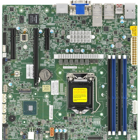 Supermicro X12SCZ-TLN4F Desktop Motherboard - Intel W480E Chipset - Socket LGA-1200 - Micro ATX