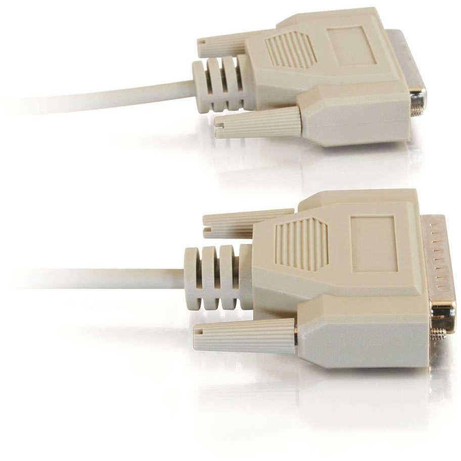 C2G 6ft DB25 Male to DB25 Female Null Modem Cable