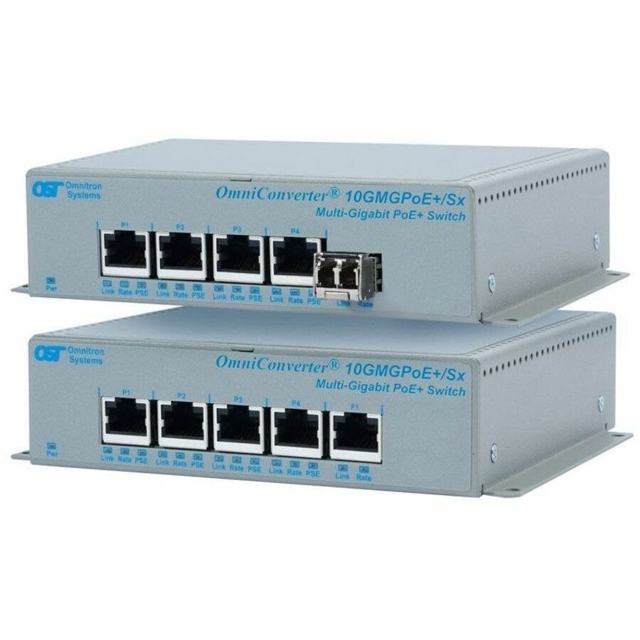 Omnitron Systems 10G Unmanaged Multi-Gigabit / Multi-Rate PoE + Switch