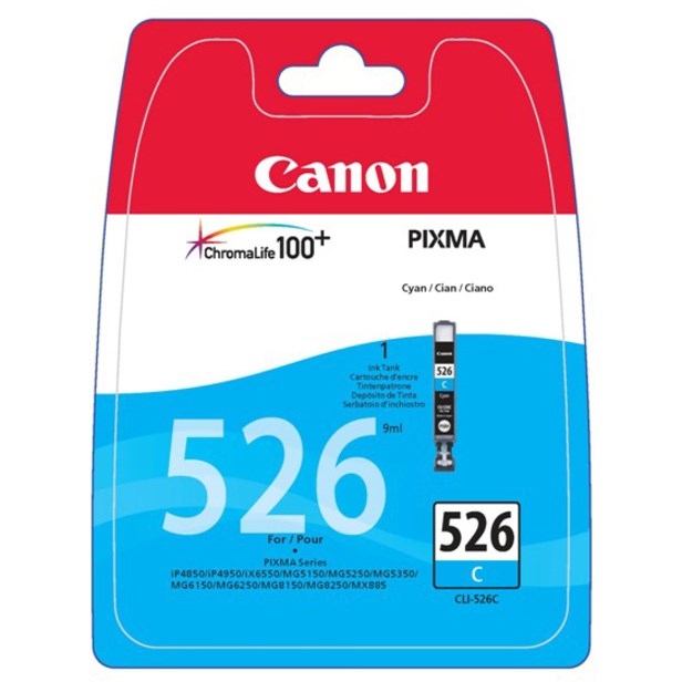 Canon CLI-526C Original Inkjet Ink Cartridge - Cyan - 1 / Pack