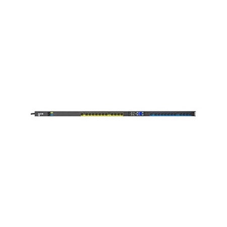Eaton Metered Outlet Rack PDU, 0U, L5-30P input, 2.88 kW max, 120V, 24A, 10 ft cord, Single-phase, Outlets: (24) 5-20R